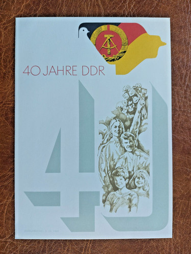 Foglio commemorativo ddr 40 - ddr,