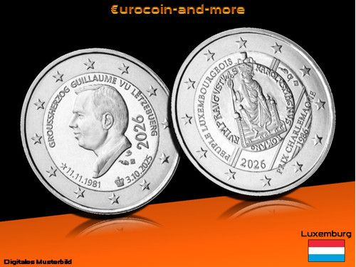 Euro lussemburgo 2026 - euro, -45°