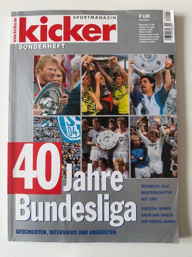 Kicker sonderheft jahre - 40,