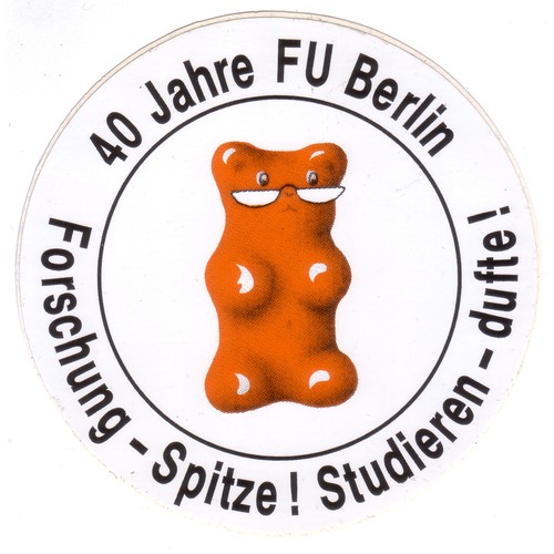 Adesivo berlino università - adesivo, fu