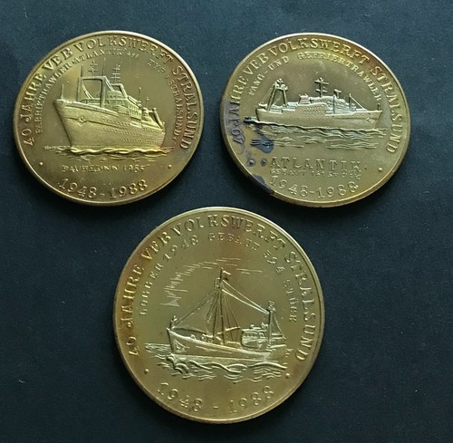 Ddr medaglia 1988 anni - 3x,