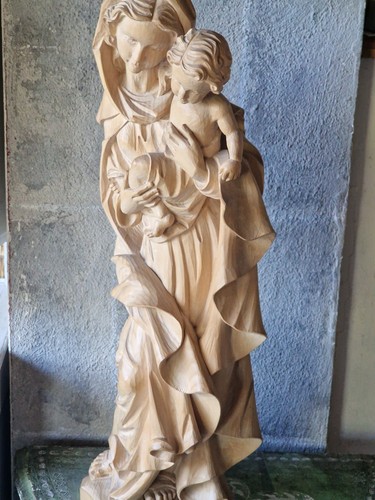 Madonna santa legno di - madonna, in