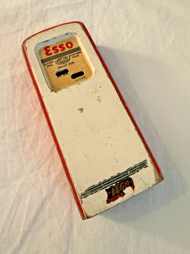 Pompa benzinaio esso legno - pompa,