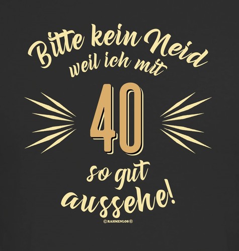 Geburtstag herren shirt - 40.geburtstag,